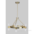 Classical Lighting Fixture 10 LED ALTURAS GOLD Steel Glass Light Chandelier Manufactory